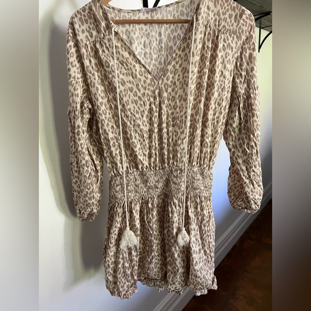 Mini retro cheetah print dress size S